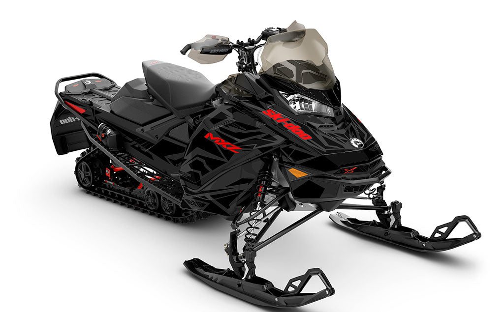 Relic DrkGrey Black Ski-Doo REV Gen4 MXZ Full Coverage Sled Wrap