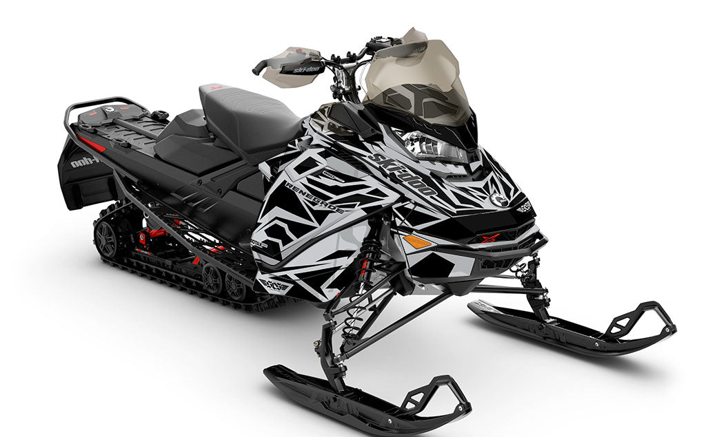 Relic CatGrey Black Ski-Doo REV Gen4 Renegade Premium Coverage Sled Wrap