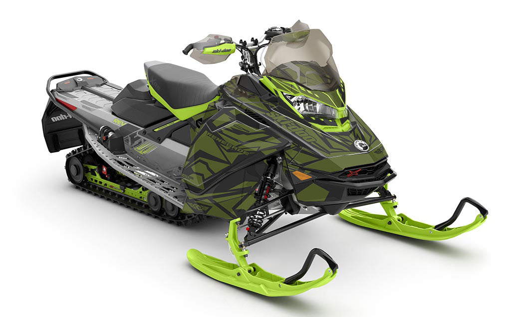 Relic DrkGrey Army Ski-Doo REV Gen4 Renegade Full Coverage Sled Wrap