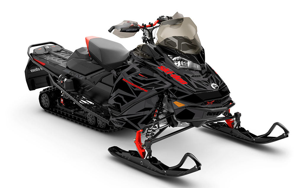 Relic DrkGrey Black Ski-Doo REV Gen4 Renegade Full Coverage Sled Wrap