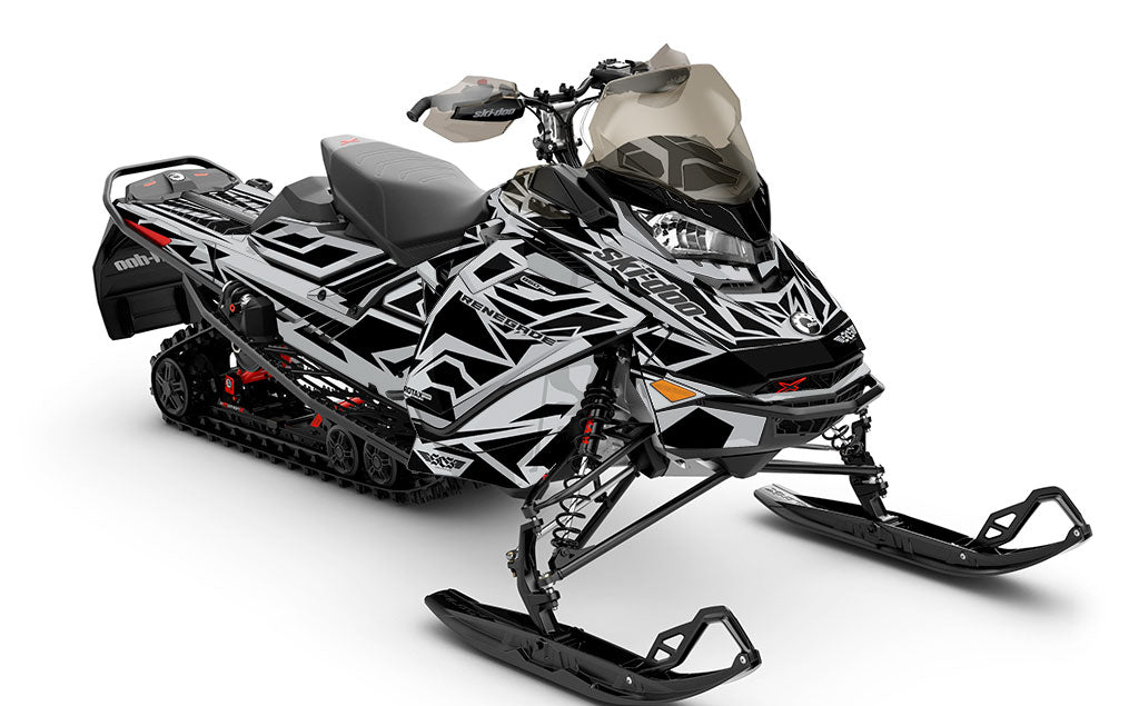 Relic CatGrey Black Ski-Doo REV Gen4 Renegade Less Coverage Sled Wrap