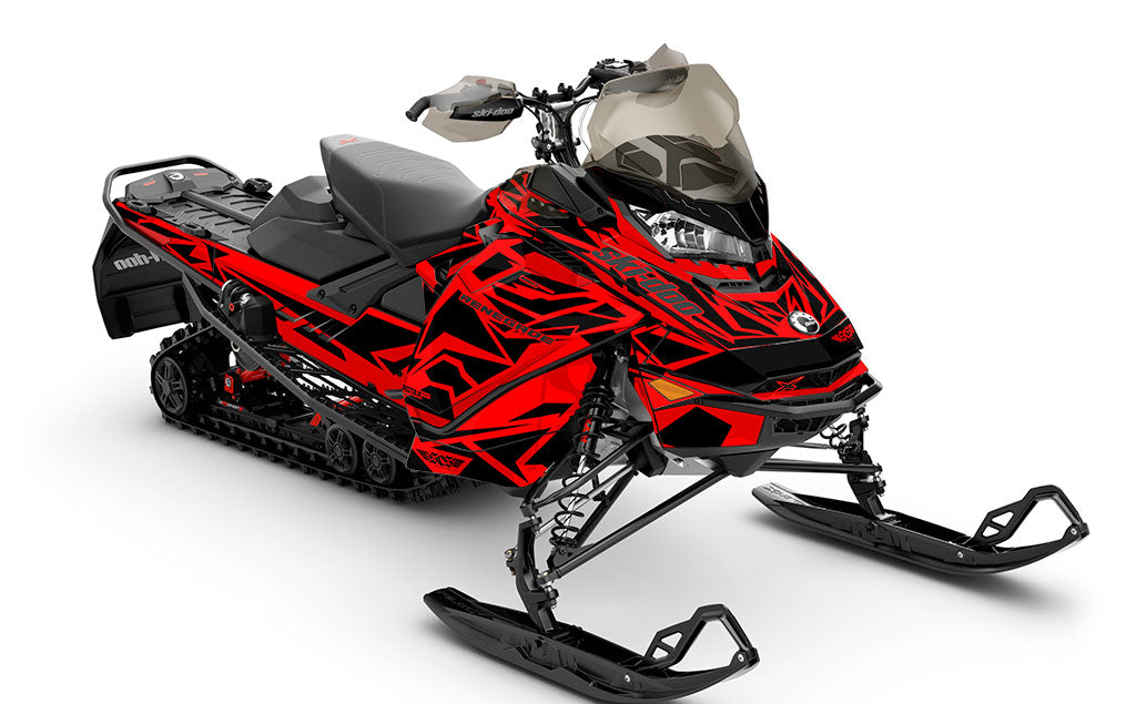 Relic Red Black Ski-Doo REV Gen4 Renegade Full Coverage Sled Wrap