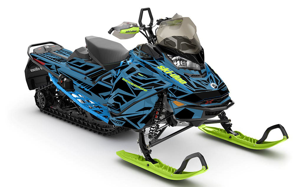 Relic DrkGrey Black Ski-Doo REV Gen4 Renegade Premium Coverage Sled Wrap