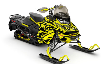 Relic Yellow Black Ski-Doo REV Gen4 Renegade Premium Coverage Sled Wrap