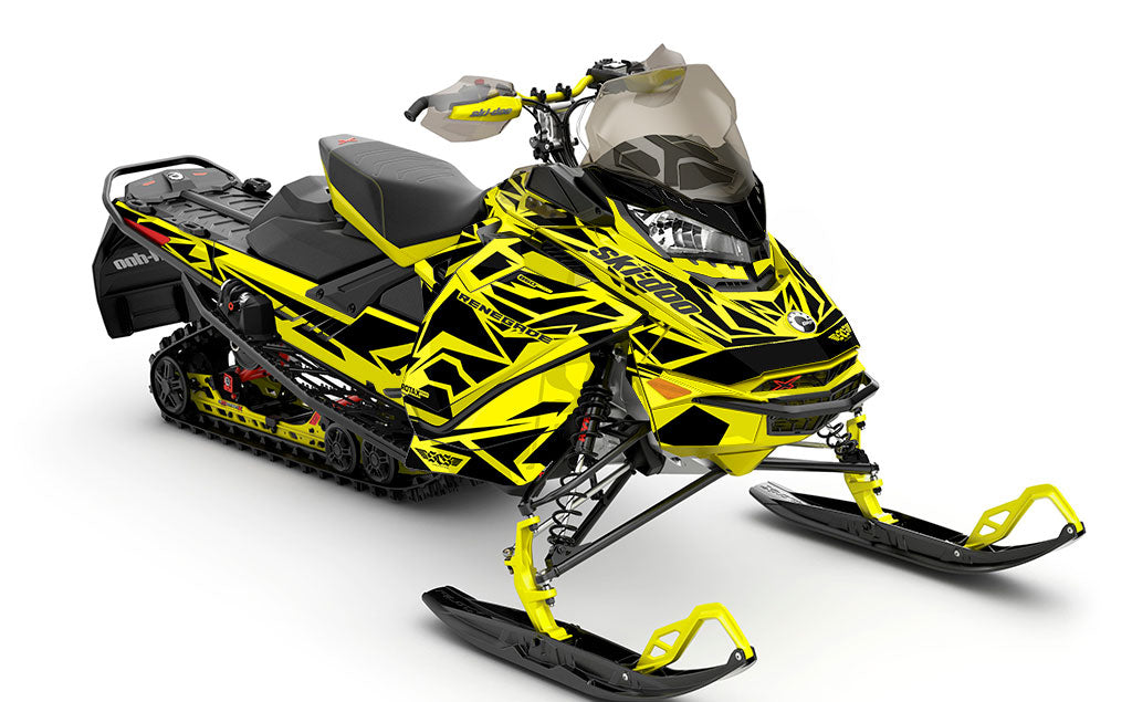 Relic Yellow Black Ski-Doo REV Gen4 Renegade Full Coverage Sled Wrap