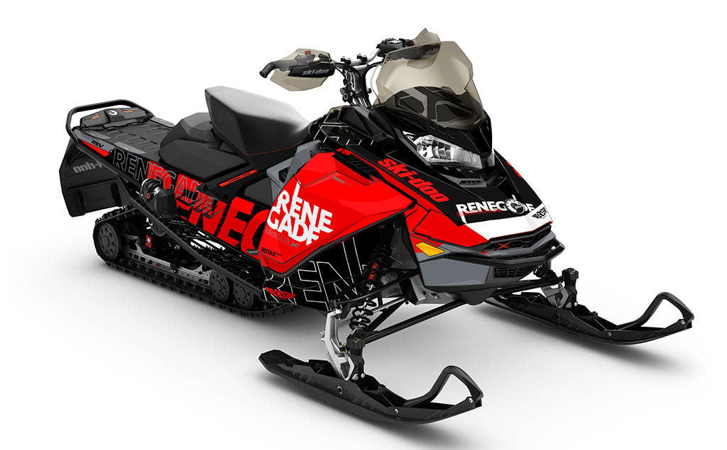 Replay Teal Green Ski-Doo REV Gen4 Renegade Full Coverage Sled Wrap