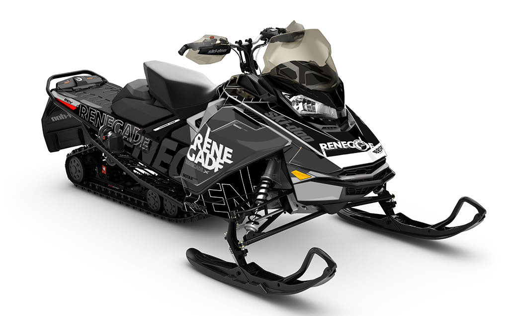 Replay Orange Green Ski-Doo REV Gen4 Renegade Full Coverage Sled Wrap