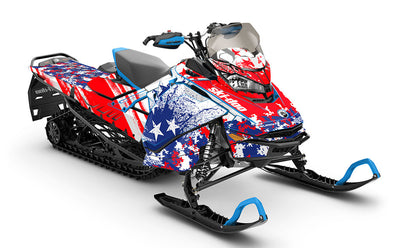 Revert Black Red Ski-Doo REV Gen4 Backcountry Premium Coverage Sled Wrap