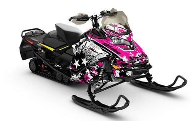 Revert Pink White Ski-Doo REV Gen4 MXZ Premium Coverage Sled Wrap