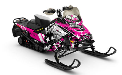 Revert Pink White Ski-Doo REV Gen4 MXZ Full Coverage Sled Wrap