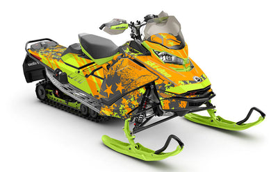 Revert Blue Green Ski-Doo REV Gen4 Renegade Premium Coverage Sled Wrap