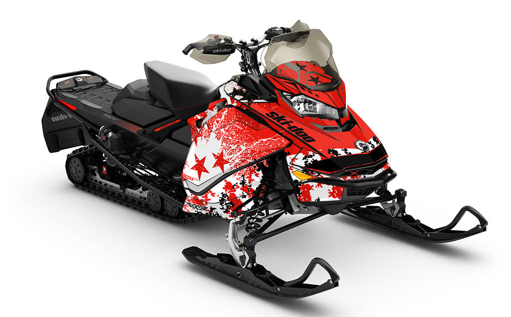 Revert Red Black Ski-Doo REV Gen4 Renegade Premium Coverage Sled Wrap