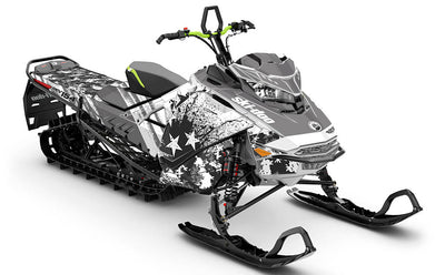 Revert Black Green Ski-Doo REV Gen4 Freeride Premium Coverage Sled Wrap