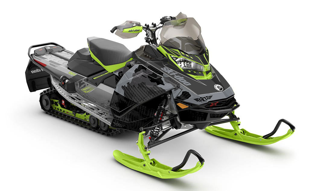 Rogue Grey Red Ski-Doo REV Gen4 Renegade Full Coverage Sled Wrap