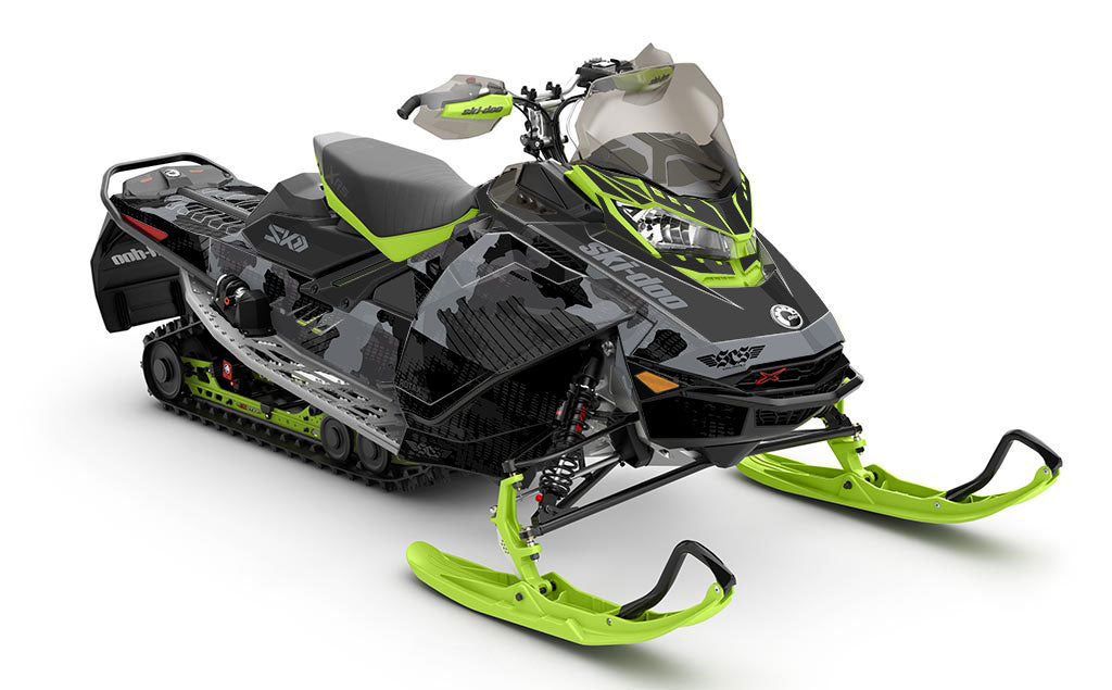 Rogue Blue Green Ski-Doo REV Gen4 Renegade Premium Coverage Sled Wrap