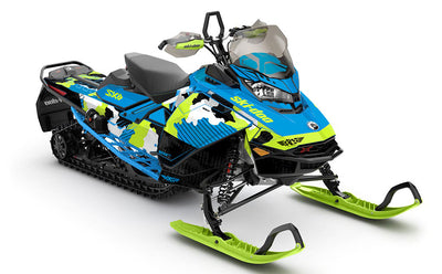 Rogue Black Grey Ski-Doo REV Gen4 Renegade Premium Coverage Sled Wrap