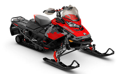 Rogue Black Grey Ski-Doo REV Gen4 Renegade Full Coverage Sled Wrap