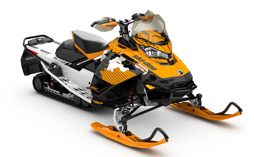 Rogue Army Gold Ski-Doo REV Gen4 Renegade Full Coverage Sled Wrap