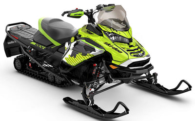 Rogue Red White Ski-Doo REV Gen4 Wide Premium Coverage Sled Wrap