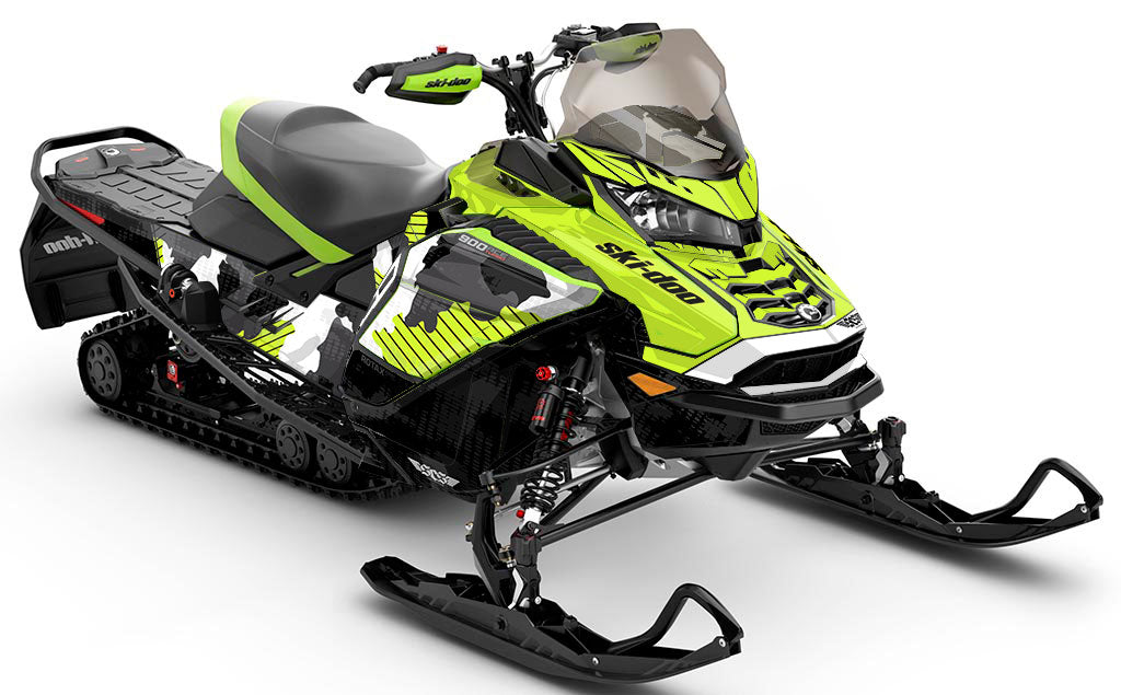 Rogue Red White Ski-Doo REV Gen4 Wide Full Coverage Sled Wrap