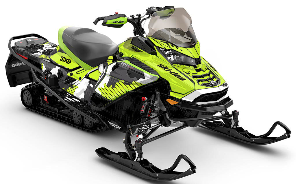 Rogue Red White Ski-Doo REV Gen4 Wide Less Coverage Sled Wrap