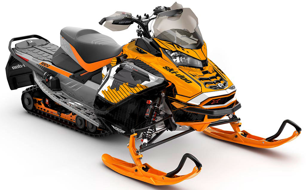 Rogue Purple Teal Ski-Doo REV Gen4 Wide Premium Coverage Sled Wrap