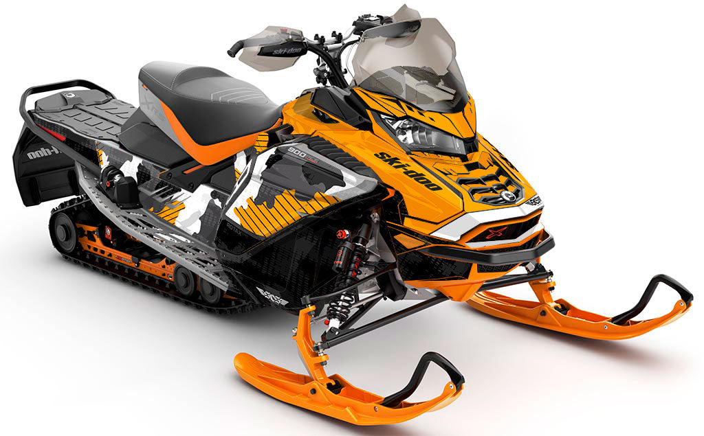 Rogue Purple Teal Ski-Doo REV Gen4 Wide Full Coverage Sled Wrap