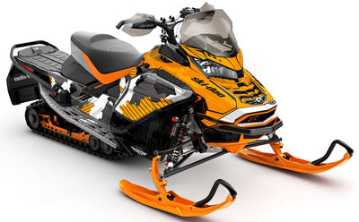 Rogue Purple Teal Ski-Doo REV Gen4 Wide Full Coverage Sled Wrap