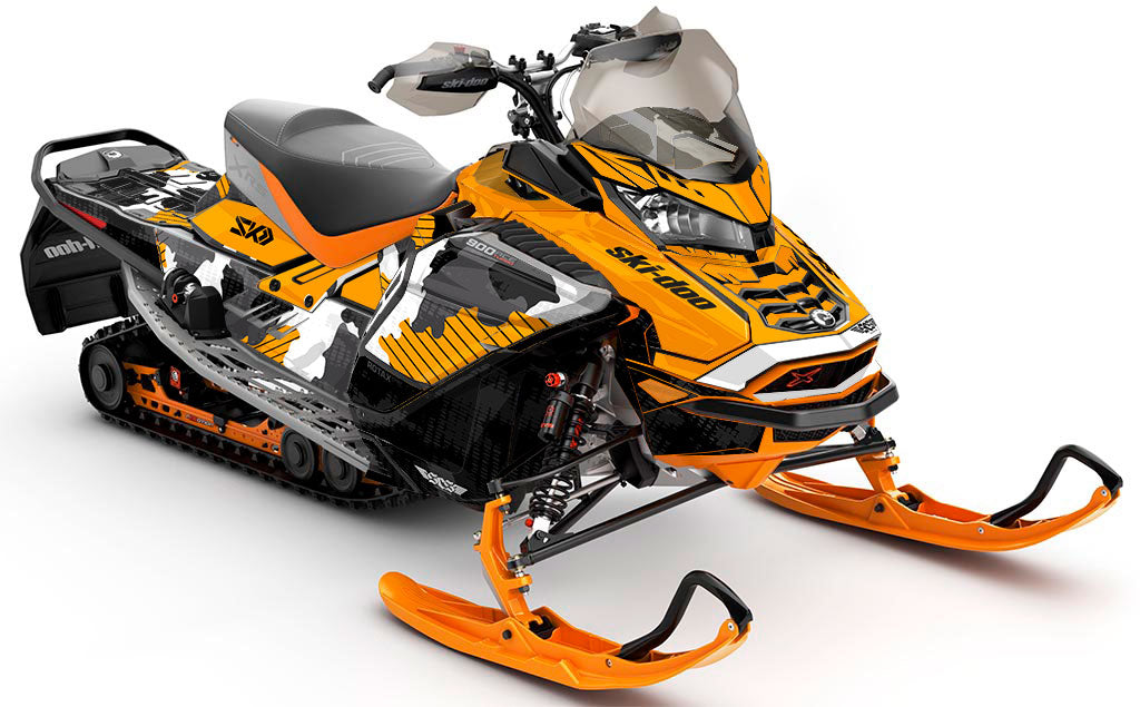 Rogue Purple Teal Ski-Doo REV Gen4 Wide Less Coverage Sled Wrap