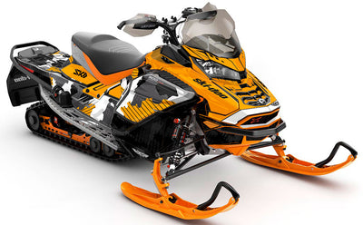 Rogue Purple Teal Ski-Doo REV Gen4 Wide Less Coverage Sled Wrap