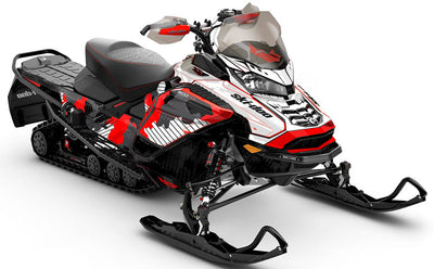Rogue Green Red Ski-Doo REV Gen4 Wide Full Coverage Sled Wrap
