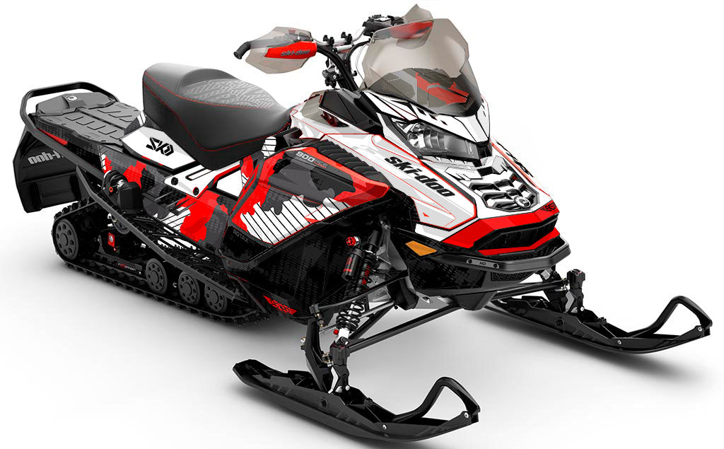 Rogue Green Red Ski-Doo REV Gen4 Wide Partial Coverage Sled Wrap