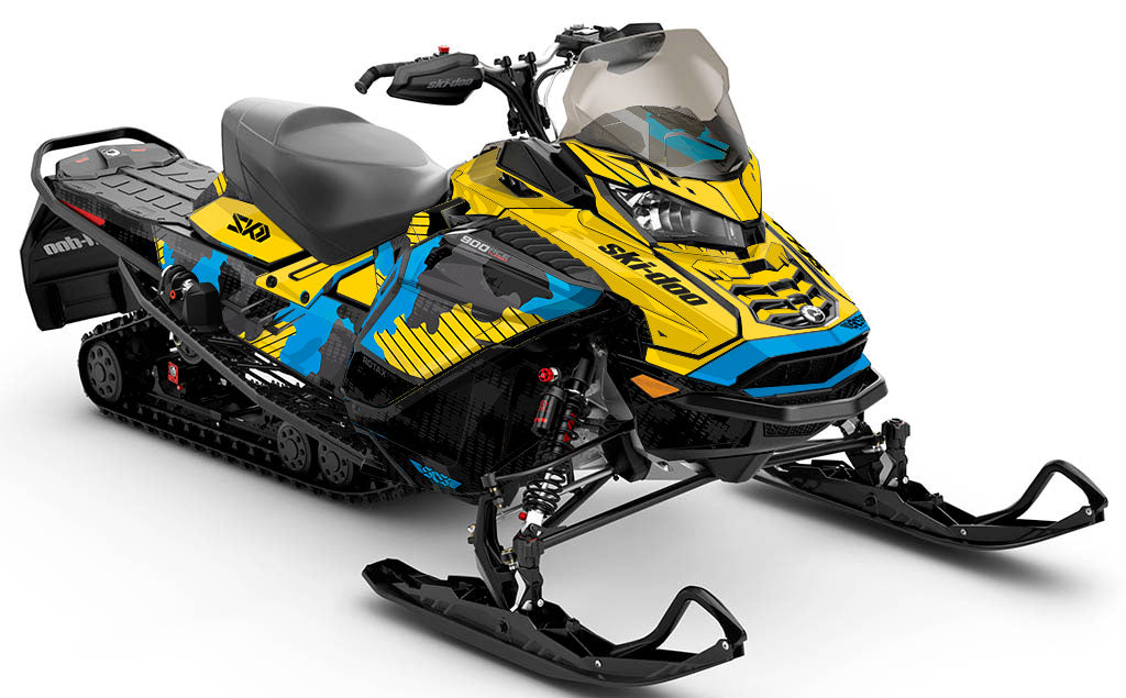 Rogue Army Gold Ski-Doo REV Gen4 Wide Partial Coverage Sled Wrap