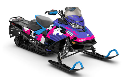 Rogue White Red Ski-Doo REV Gen4 Backcountry Full Coverage Sled Wrap