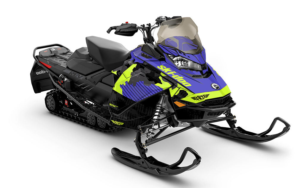 Rogue Orange Yellow Ski-Doo REV Gen4 MXZ Premium Sled Wrap