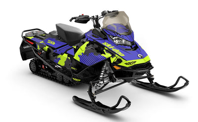 Rogue Red White Ski-Doo REV Gen4 MXZ Less Coverage Sled Wrap