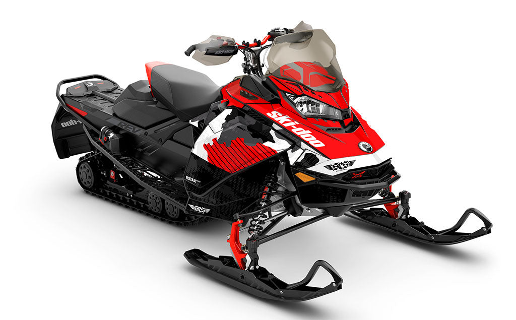 Rogue Orange Yellow Ski-Doo REV Gen4 MXZ Premium Sled Wrap