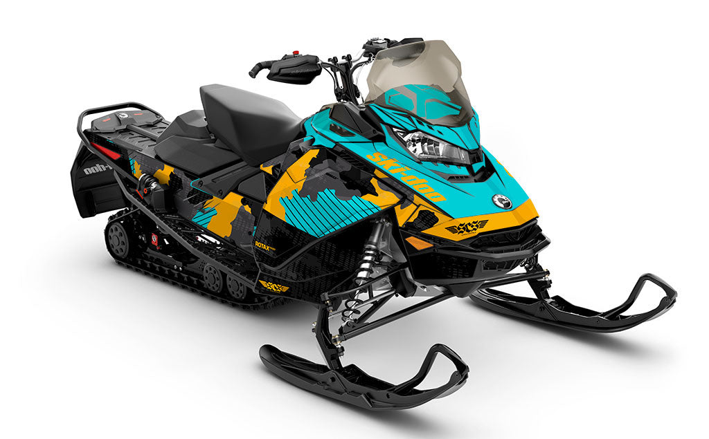 Rogue Army Gold Ski-Doo REV Gen4 MXZ Full Coverage Sled Wrap