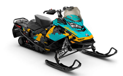 Rogue Army Gold Ski-Doo REV Gen4 MXZ Full Coverage Sled Wrap