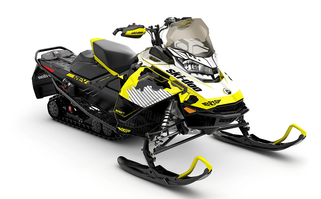 Rogue Grey Red Ski-Doo REV Gen4 MXZ Premium Coverage Sled Wrap