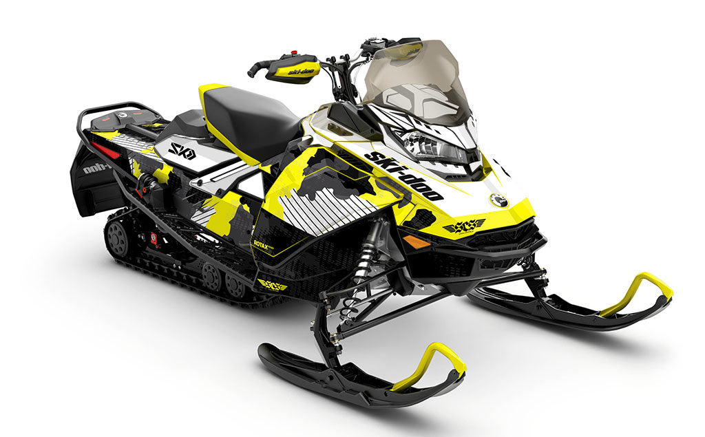 Rogue Grey Red Ski-Doo REV Gen4 MXZ Less Coverage Sled Wrap