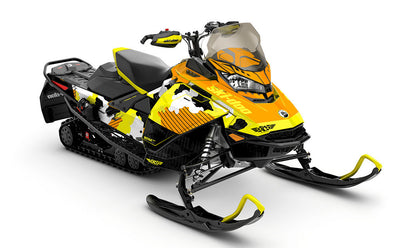 Rogue Yellow Red Ski-Doo REV Gen4 MXZ Full Coverage Sled Wrap