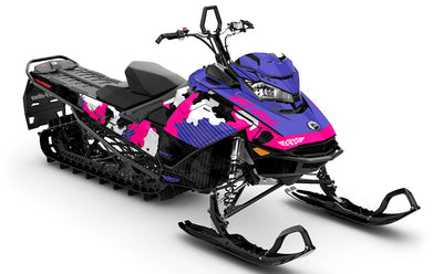 Rogue Purpal Pink Ski-Doo REV Gen4 Summit Partial Coverage Sled Wrap