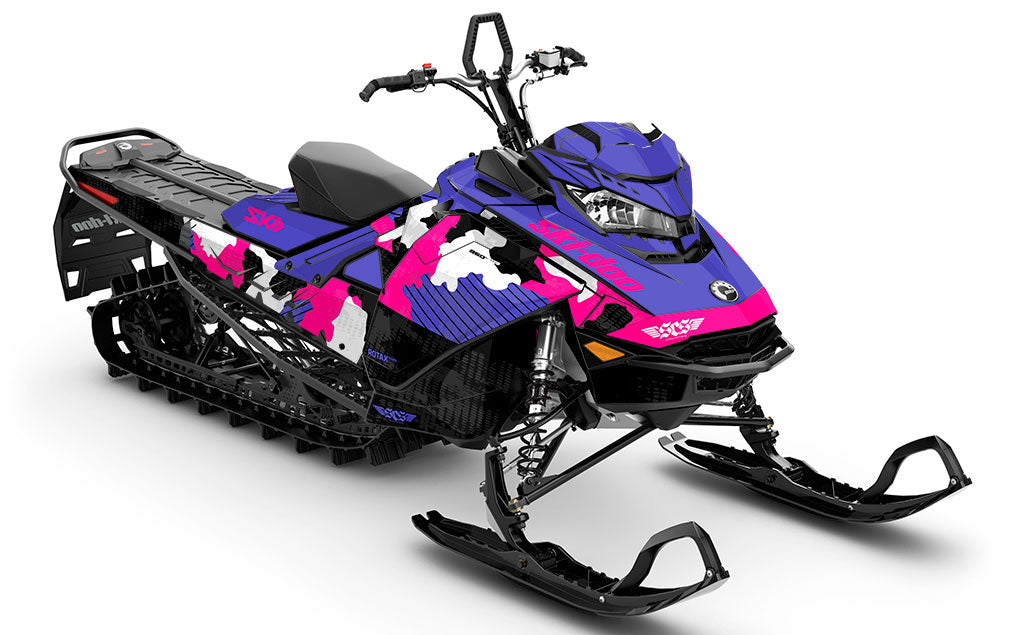 Rogue Purpal Pink Ski-Doo REV Gen4 Summit Full Coverage Sled Wrap