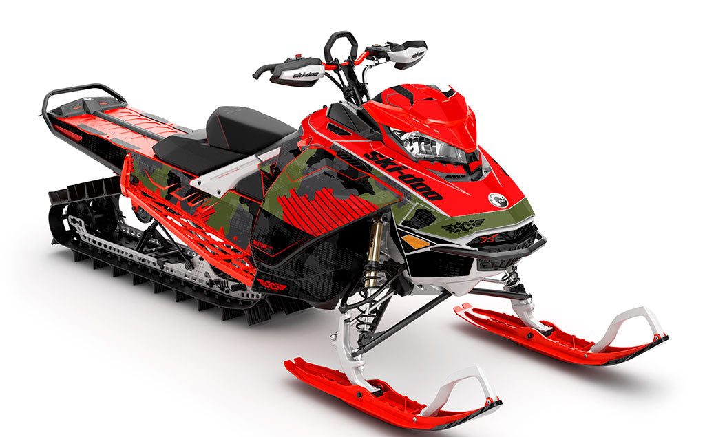 Rogue Red Army Ski-Doo REV Gen4 Summit Partial Coverage Sled Wrap