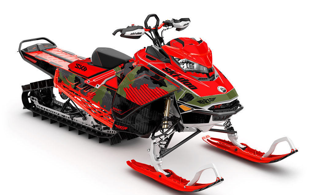 Rogue Red Army Ski-Doo REV Gen4 Summit Full Coverage Sled Wrap