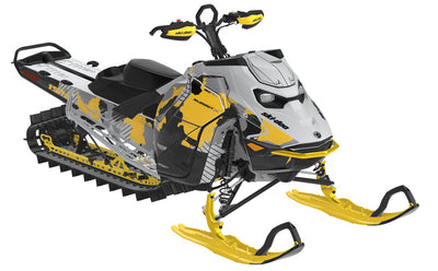 Rogue Ski-Doo REV Gen5 Mountain NeoYellow CatGrey Partial Coverage