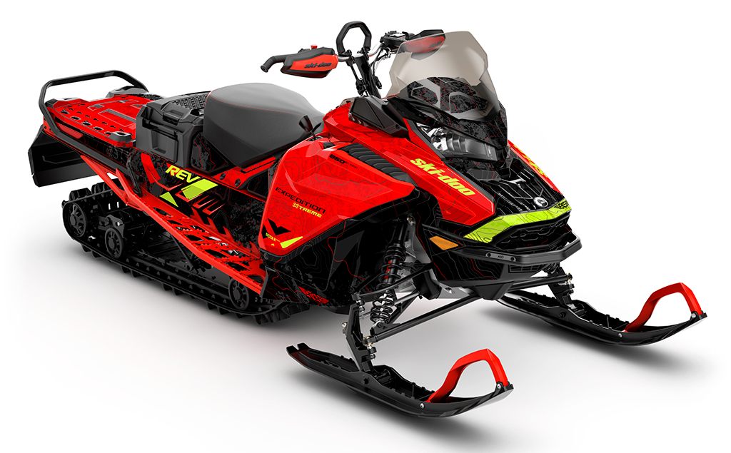 Scout Red Manta Ski-Doo REV Gen4 Wide Premium Coverage Sled Wrap