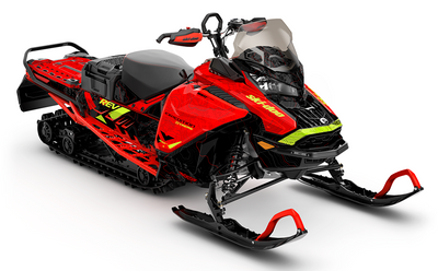 Scout Red Manta Ski-Doo REV Gen4 Wide Premium Coverage Sled Wrap