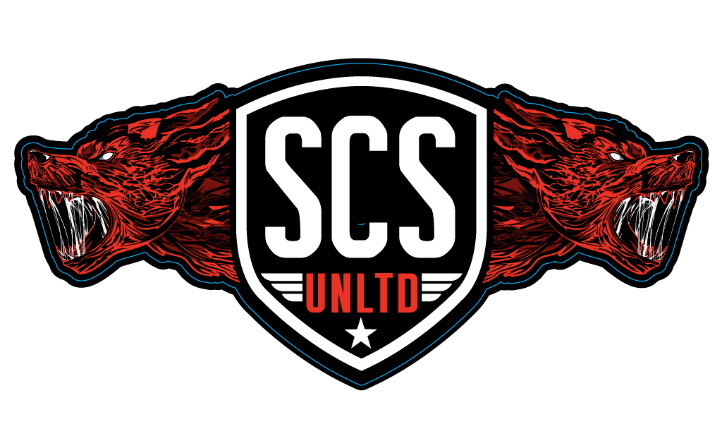 Wolf Badge Sticker - SCS Unlimited 